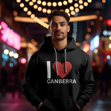 I Love Canberra Hoodie - CAPITAL SOCKS