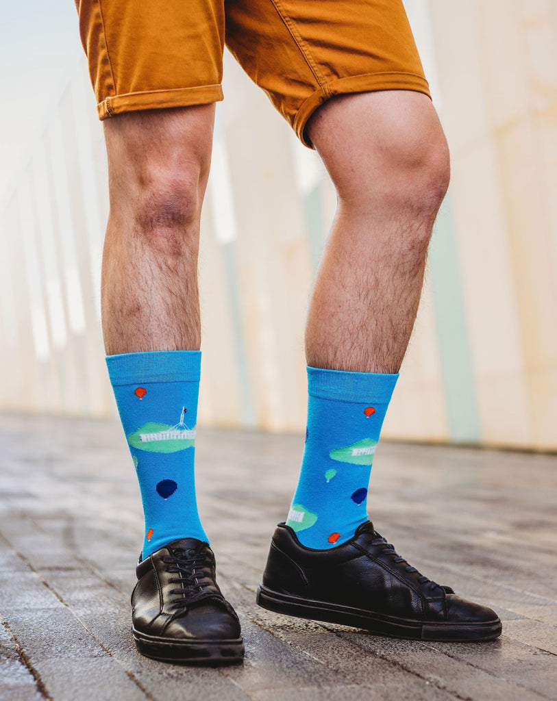 Parliament House and Hot Air Balloon Socks by CAPITAL SOCKS Australia